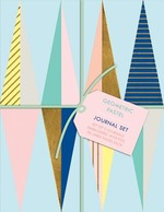 Geometric Pastel Petite Journal Set: Hundreds of Labels for Homemade Baked Goods, Jams, Jellies, Pickles, and More